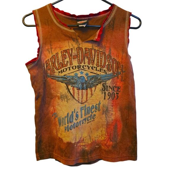 Harley Davidson bling tank top - Picture 1 of 6